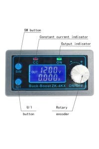 Zk-4kx Dc Dc Buck Boost Dönüştürücü Cc Cv 0.5-30v 4a Güç Modülü Ayarlanabilir Voltaj