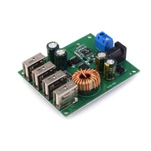 4 Usb li Voltaj Düşürücü 5A 7-60v