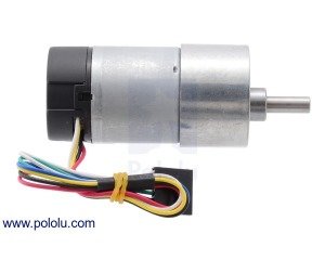 Enkoderli 350 rpm Motor 12V 37mm 30:1  -  Metal Gearmotor 37Dx68L mm with 64 CPR Encoder