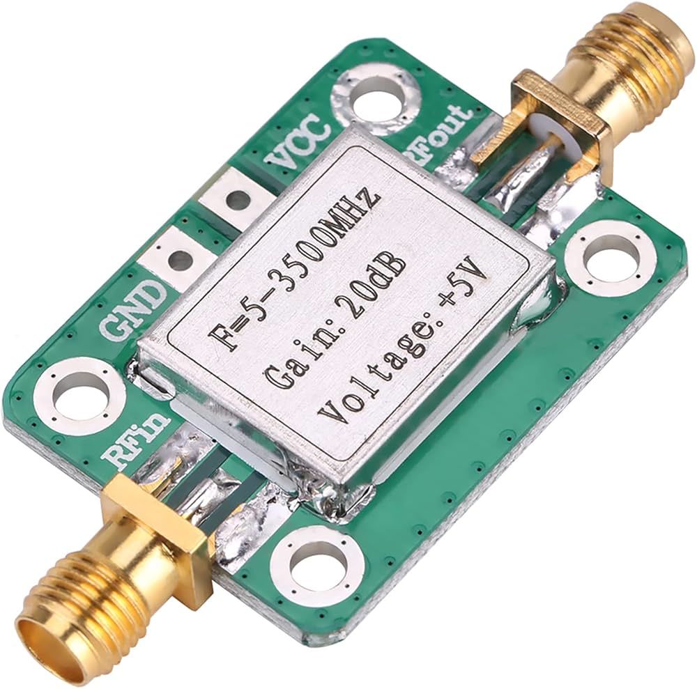 LNA 5-3500MHz 20dB kazanç geniş bant RF sinyal güç amplifikatörü