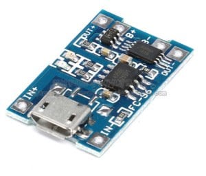 TP4056 akım korumalı 1s 3.7v 1000 mah şarj devresi