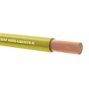 1 Metre SIAF  150 mm Tek damarlı Yanmaz silikon kablo SARI