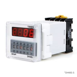 DH48S-S 24V Zaman Ayarlı Röle Modülü - Çift Süreli