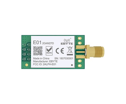 EBYTE NRF24L01P 2.4 - 2.525 GHZ E01-2G4M27D 5Km