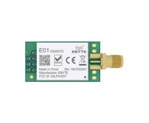 EBYTE NRF24L01P 2.4 - 2.525 GHZ E01-2G4M27D 5Km