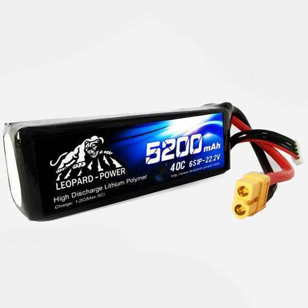 6s 5200mah 40C Lipo Batarya 22.2V Pil