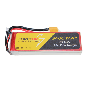 FORCEUP 11.1V Lipo Pil Batarya 3400mAh 25C
