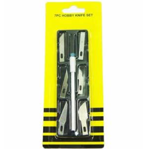 Hobi Maket Bıçak Seti 7 parça- 7 pcs Hobby knife set