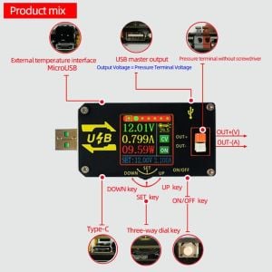 XY-UDP 15W Dijital USB DC-DC Dönüştürücü